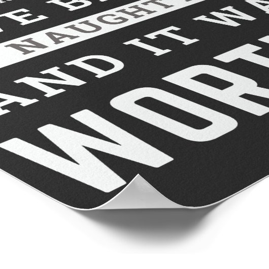 サンタ親愛は私が行ったいけなし、それだけの価値があった ポスター (角)