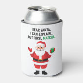 サンタ親愛は説明できるが、最初の抹茶クリスマス 缶クーラー (缶正面)