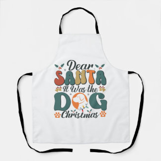 サンタ親愛イットは犬のクリスマス–01 エプロン