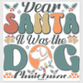 サンタ親愛イットは犬のクリスマス–01 シール (シート)