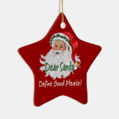 サンタ親愛オーナメント セラミックオーナメント (右)