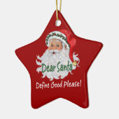 サンタ親愛オーナメント セラミックオーナメント (左)