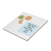 サンタ親愛クッキーおもちゃ持ってきてね タイル (側面)