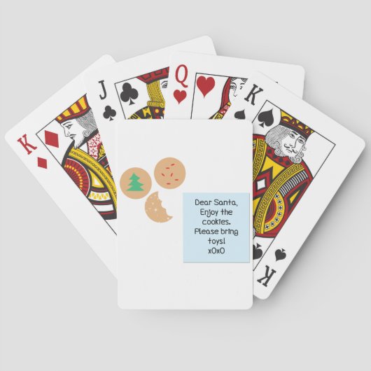 サンタ親愛クッキーおもちゃ持ってきてね トランプ (裏面)