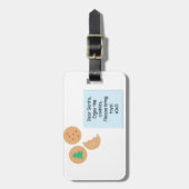 サンタ親愛クッキーおもちゃ持ってきてね ラゲッジタグ (正面縦)