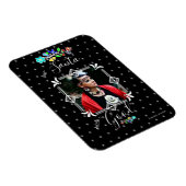 サンタ親愛クリスマスフォト休日の定義 マグネット (右側)