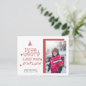 サンタ親愛クリスマス シーズンポストカード (スタンド正面)