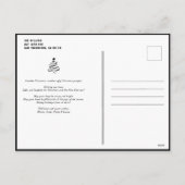 サンタ親愛クリスマス シーズンポストカード (裏面)