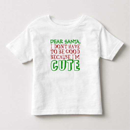 サンタ親愛クリスマスTシャツ トドラーTシャツ (正面)