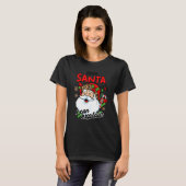 サンタ親愛クロース・ジョーを説明できるクリスマスサンタ Tシャツ (正面フル)