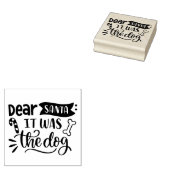 サンタ親愛ットは犬だった ラバースタンプ (押印)