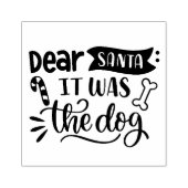 サンタ親愛ットは犬だった ラバースタンプ (インプリント)