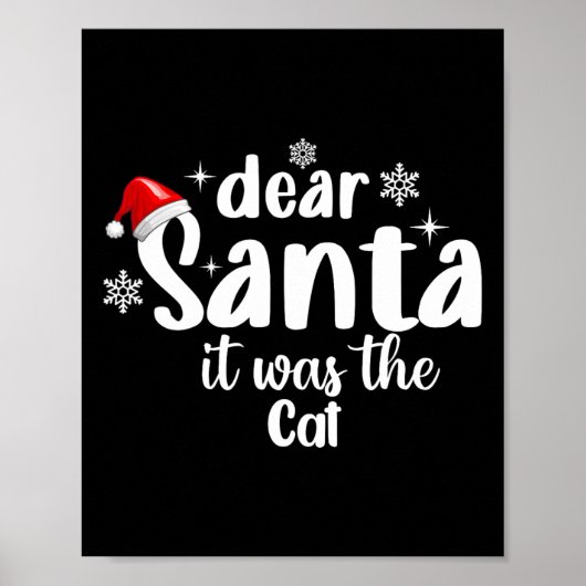 サンタ親愛ットは猫のクリスマスだっおもしろいた ポスター (正面)
