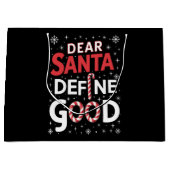 サンタ親愛ディグッドクリスマスホリデークリスマス ラージペーパーバッグ (正面)