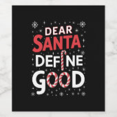 サンタ親愛ディグッドクリスマスホリデークリスマス ワインラベル (シングルラベル)