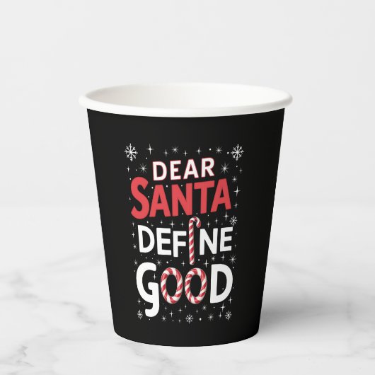 サンタ親愛ディグッドクリスマスホリデークリスマス 紙コップ (正面)