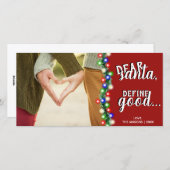 サンタ親愛ディグッドホリデークリスマスカード シーズンカード (正面/裏面)