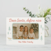 サンタ親愛ディグナイスファミリーおもしろいクリスマスカード シーズンカード (スタンド正面)