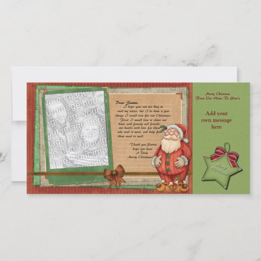 サンタ親愛フォトカード シーズンカード (正面)