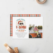 サンタ親愛フォトクおもしろいリスマス ノートカード (正面/裏面インサイチュ)