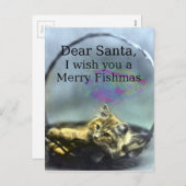 サンタ親愛フメリーィッシュ シーズンポストカード (正面/裏面)