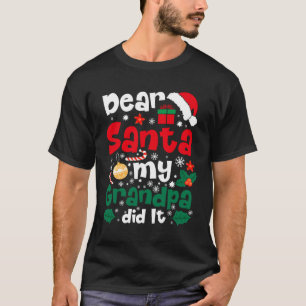サンタ親愛マイグランドパがクリスマスをおもしろいやった Tシャツ