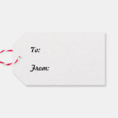 サンタ親愛マウスクリスマスリストギフトラベル ギフトタグ (裏面横)