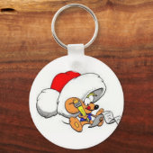 サンタ親愛マウス キーホルダー (正面)