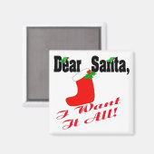 サンタ親愛マグネット マグネット (正面/裏面)