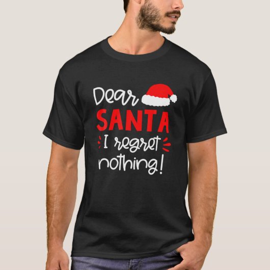 サンタ親愛マッチングおもしろいファミリークリスマスパジャマ Tシャツ (正面)