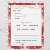 サンタ親愛レターかわいらしライト (正面/裏面)