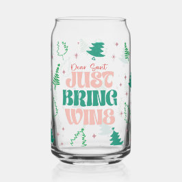 サンタ親愛ワイン持ってきてよ ガラス缶