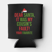 サンタ親愛ーいとこの悪いクリスマだっおもしろいた 缶クーラー (正面)