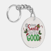 サンタ親愛ーがクリスマスを定義 |キーチェーン キーホルダー (正面左)