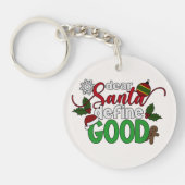 サンタ親愛ーがクリスマスを定義 |キーチェーン キーホルダー (正面)