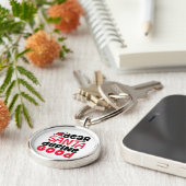 サンタ親愛ーがクリスマスを定義 キーホルダー (側面)