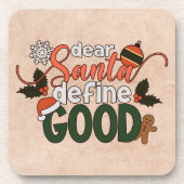 サンタ親愛ーがクリスマスを定義 |コースター コースター (正面)