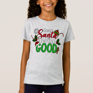 サンタ親愛ーがクリスマスを定義 ジャージー・シャツ Tシャツ