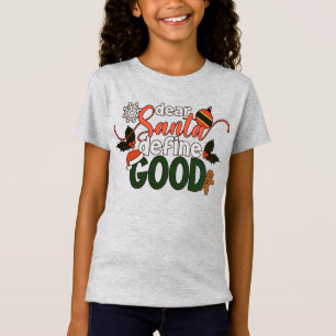 サンタ親愛ーがクリスマスを定義 ジャージー・シャツ Tシャツ