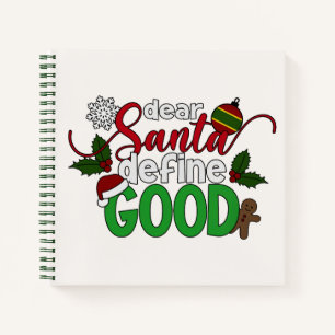 サンタ親愛ーがクリスマスを定義 ノートブック