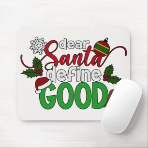 サンタ親愛ーがクリスマスを定義 マウスパッド