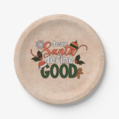 サンタ親愛ーがクリスマスを定義 |紙プレート ペーパープレート (正面)