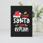 サンタ親愛ーがクリスマスを説明 出欠カード (スタンド正面)