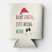 サンタ親愛ーがクリスマスプレゼントにワおもしろいイン 缶クーラー (正面)