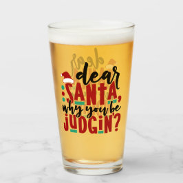サンタ親愛ーなぜあなたが判断するのか |おもしろいのユーモア タンブラーグラス