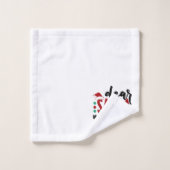 サンタ親愛ーなぜあなたが判断するのか |おもしろいのユーモア バスタオルセット (ウォッシュタオル)