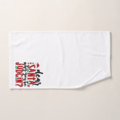 サンタ親愛ーなぜあなたが判断するのか |おもしろいのユーモア バスタオルセット (ハンドタオル)