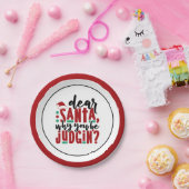 サンタ親愛ーなぜあなたが判断するのか |おもしろいのユーモア ペーパープレート (パーティー)