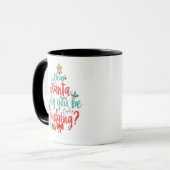 サンタ親愛ーなぜクリスマスをおもしろい裁く マグカップ (正面左)