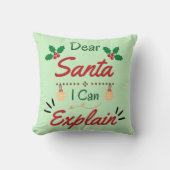 サンタ親愛ーに説明する クッション (正面)